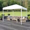 Flash Furniture 10'x10' White Pop Up Event Straight Leg Canopy Tent JJ-GZ1010-WH-GG - alternate 8